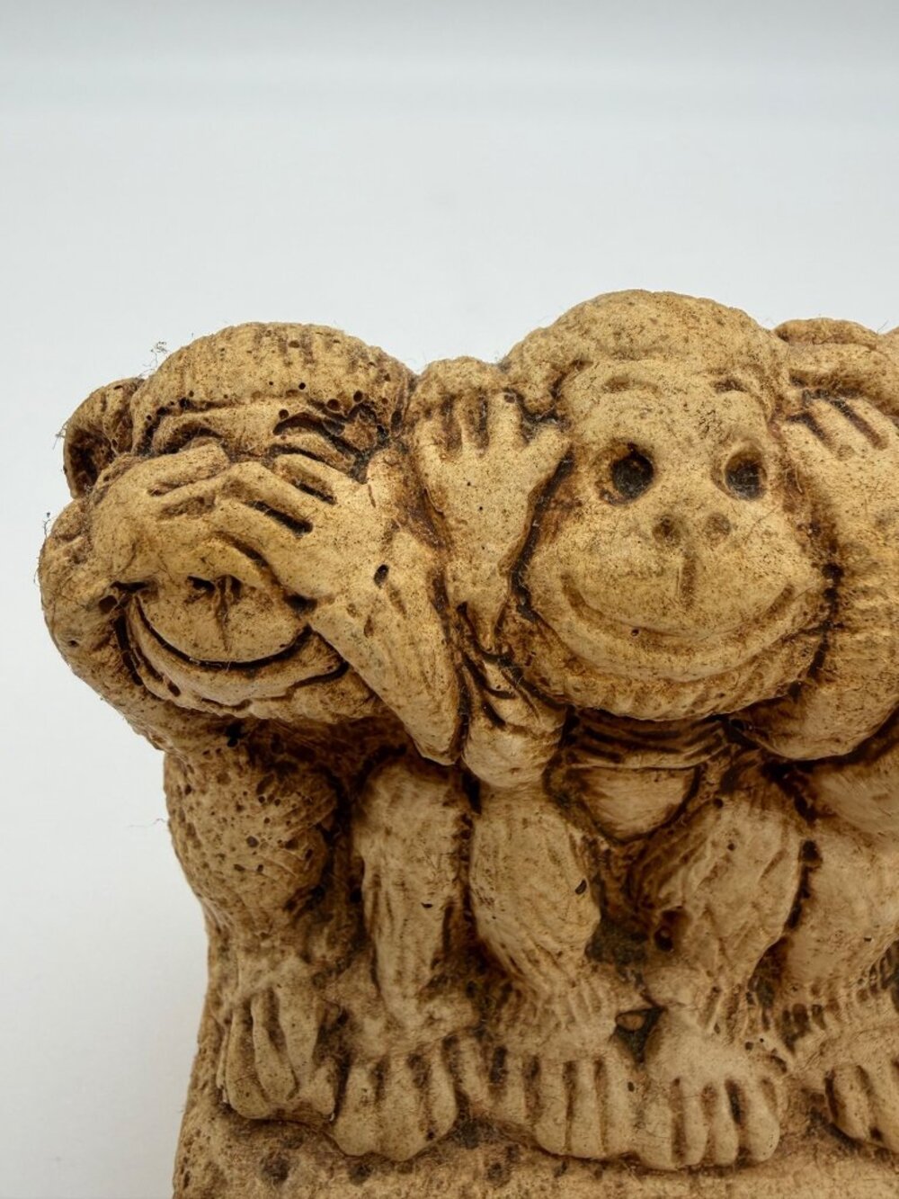 1976 Paula W557 Four Wise Monkeys See Hear Speak No Evil Have No Fun Figurine US - Picture 5 of 8